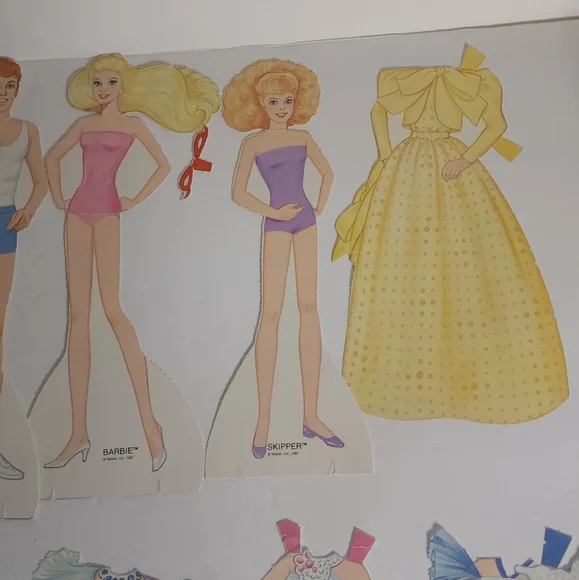 Vintage 1987 Jewel Secrets Barbie Paper Doll Mattel - Picture 3 of 10
